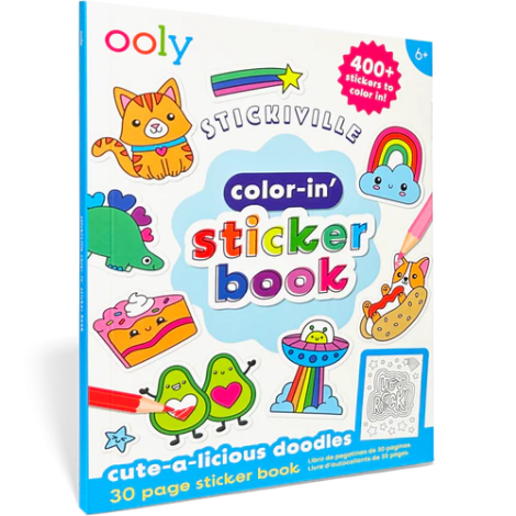 Carte de Stickere de Colorat Stickiville ,   Desene Dragalase - imagine 6